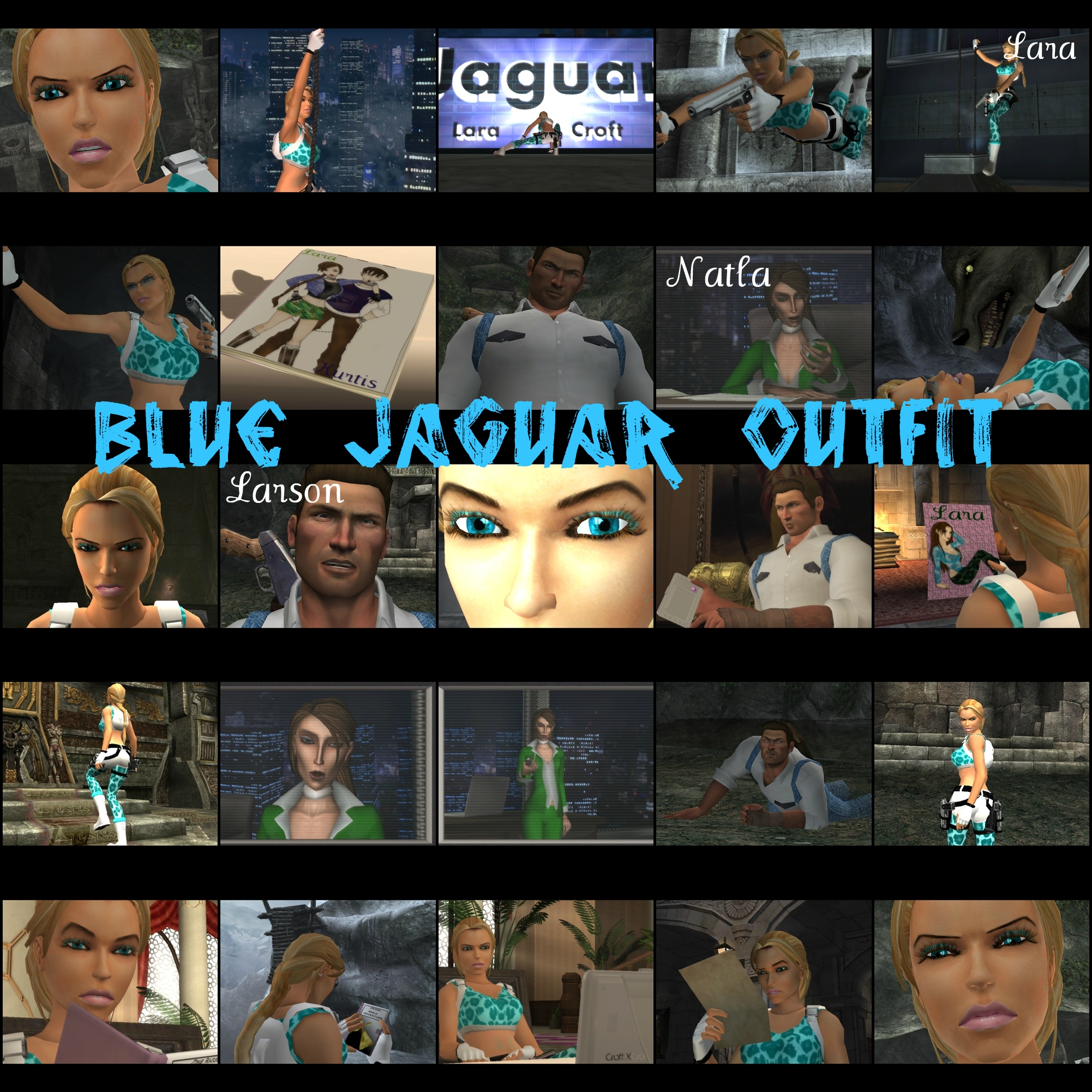 Blue Jaguar Outfit