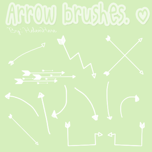 Arrow Brushes by xHelenHerex on DeviantArt