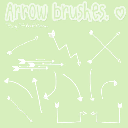 Arrow Brushes by xHelenHerex on DeviantArt