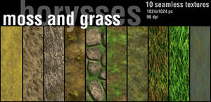 Moss and grass