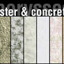 Plaster and concrete