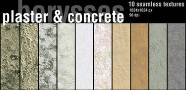 Plaster and concrete