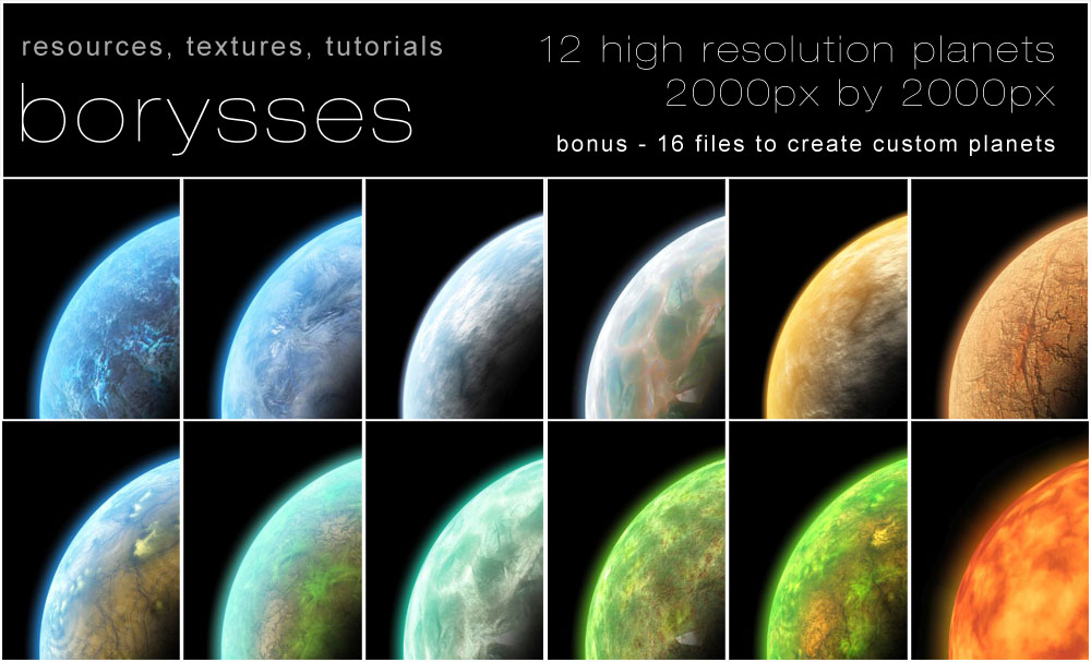12 High resolution planets by borysses on DeviantArt
