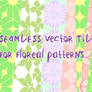 Floreal vector patterns