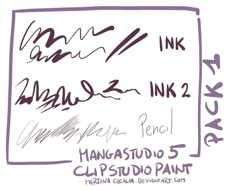 Mangastudio 5 Clip Studio Paint Brushes Pack1 By Martinacecilia On Deviantart