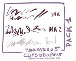 MangaStudio 5 - clip studio paint - brushes pack1