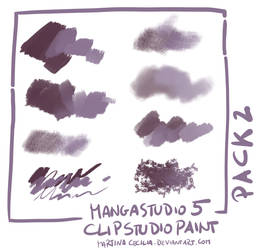 MangaStudio 5 - clip studio paint - brushes pack2