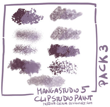 MangaStudio 5 - clip studio paint - brushes pack3