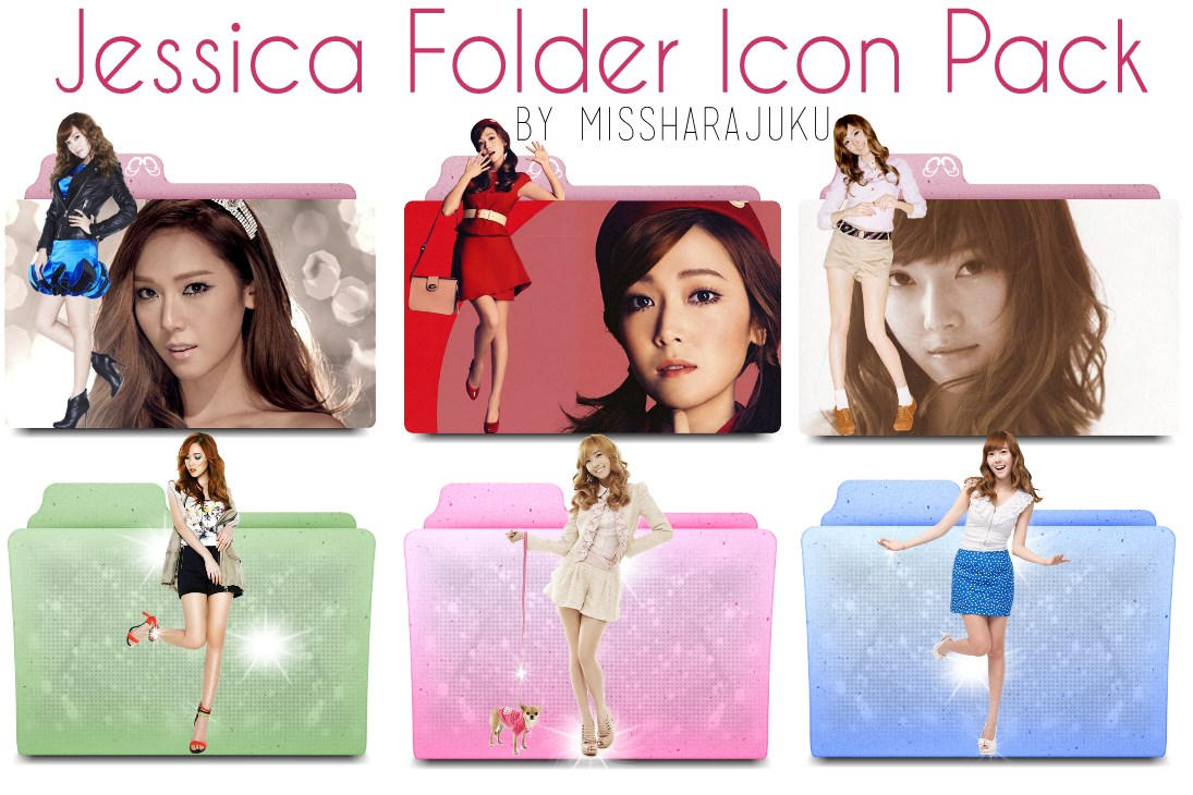 Jessica Folder Icon Pack by Missharajuku on DeviantArt