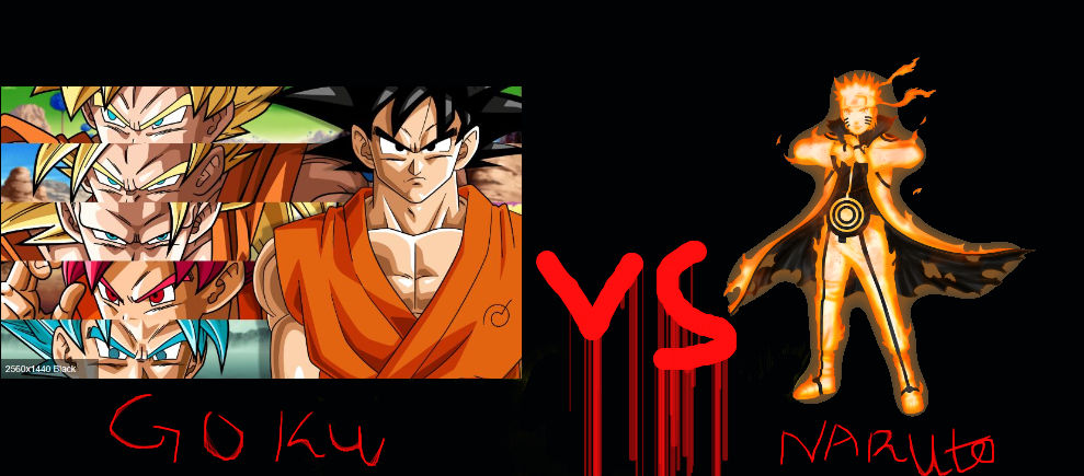 goku vs naruto by supersonicgokuasdf on DeviantArt