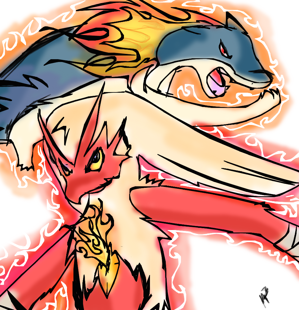 blaziken and typhlosion