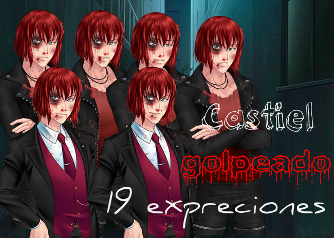Castiel lacerated Castiel golpeado CDM PACK by wendymiko on DeviantArt