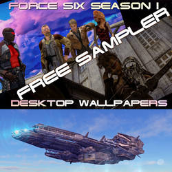 FREE Force Six Season I Wallpaper Sampler
