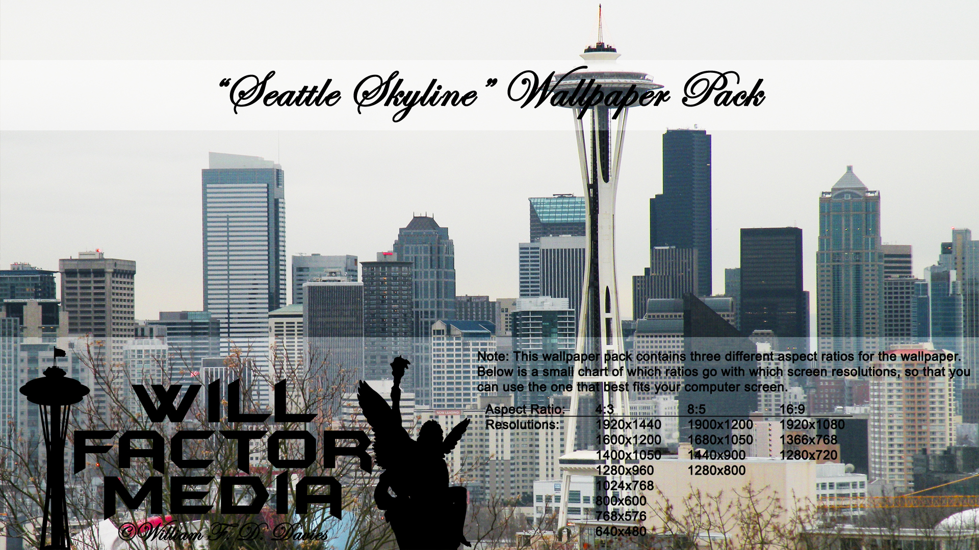 Wallpaper - Seattle Skyline by WillFactorMedia on DeviantArt