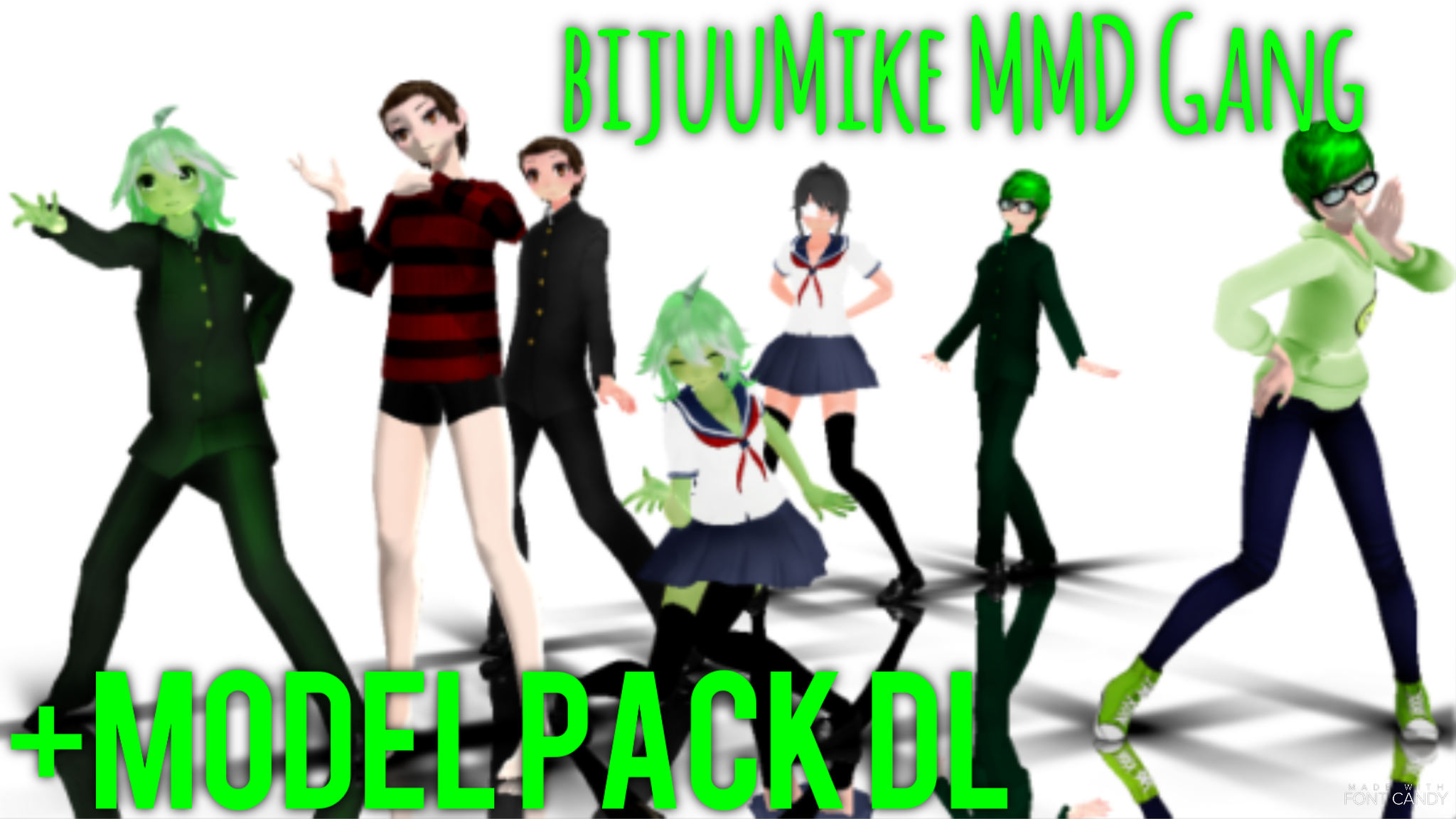 [MMD] BijuuMike Gang {Model Pack DL}