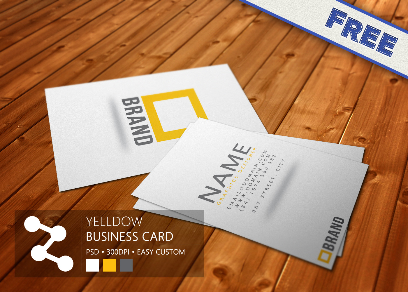 Yelldow Business Card - Free