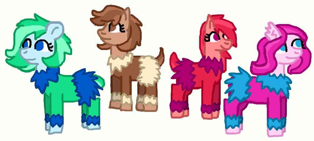 Mlp Oc Group Fluffy by AbbigailHoltsPony on DeviantArt