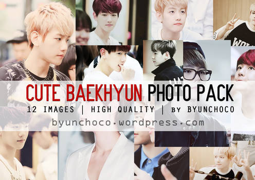 Cute Baekhyun Photo Pack By Byunchoco