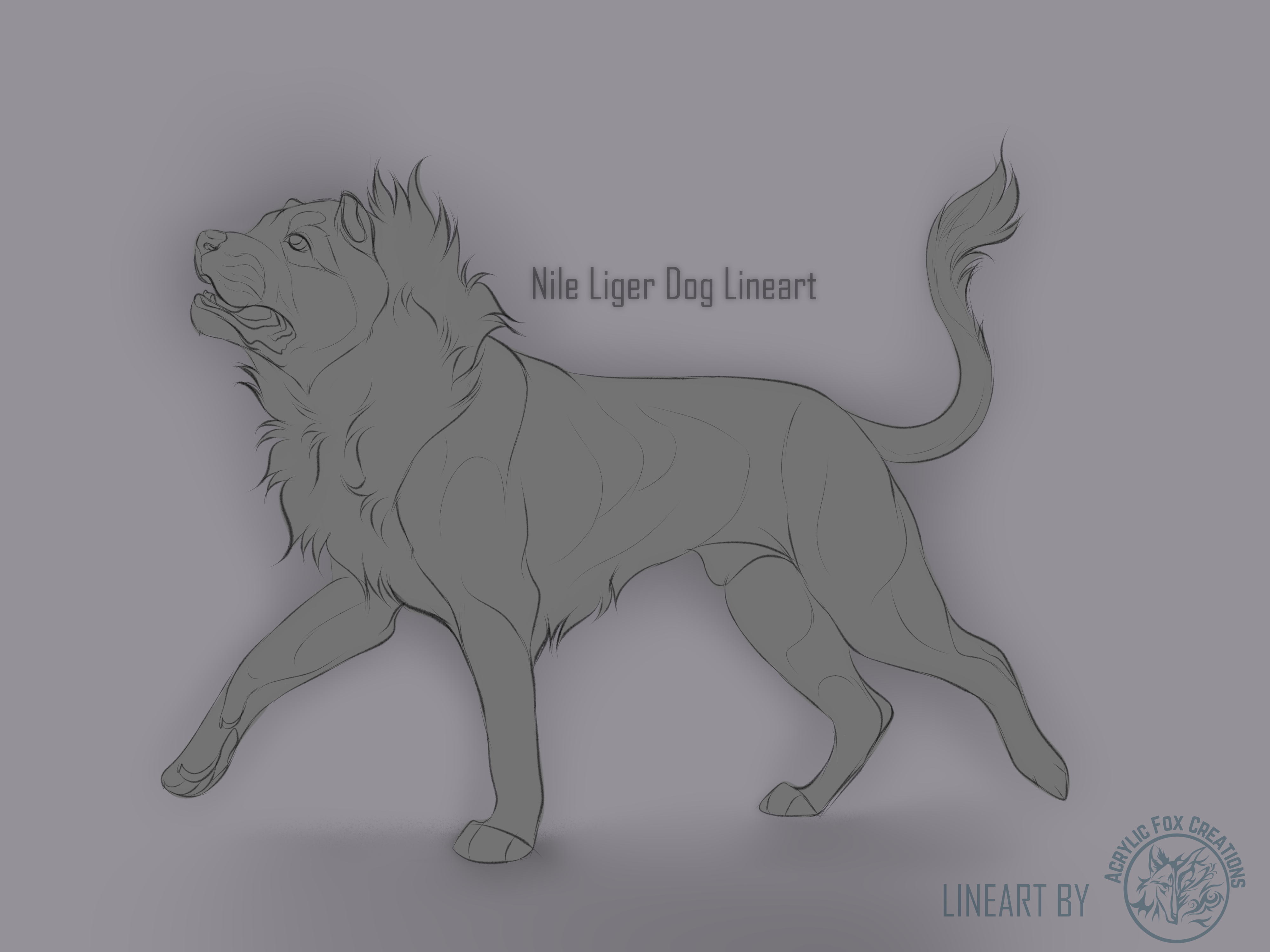 BASE | NILE LIGER DOG by AcrylicFoxCreations on DeviantArt
