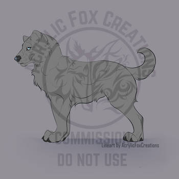 LINEART | P2U | Yakutian Laika by AcrylicFoxCreations on DeviantArt