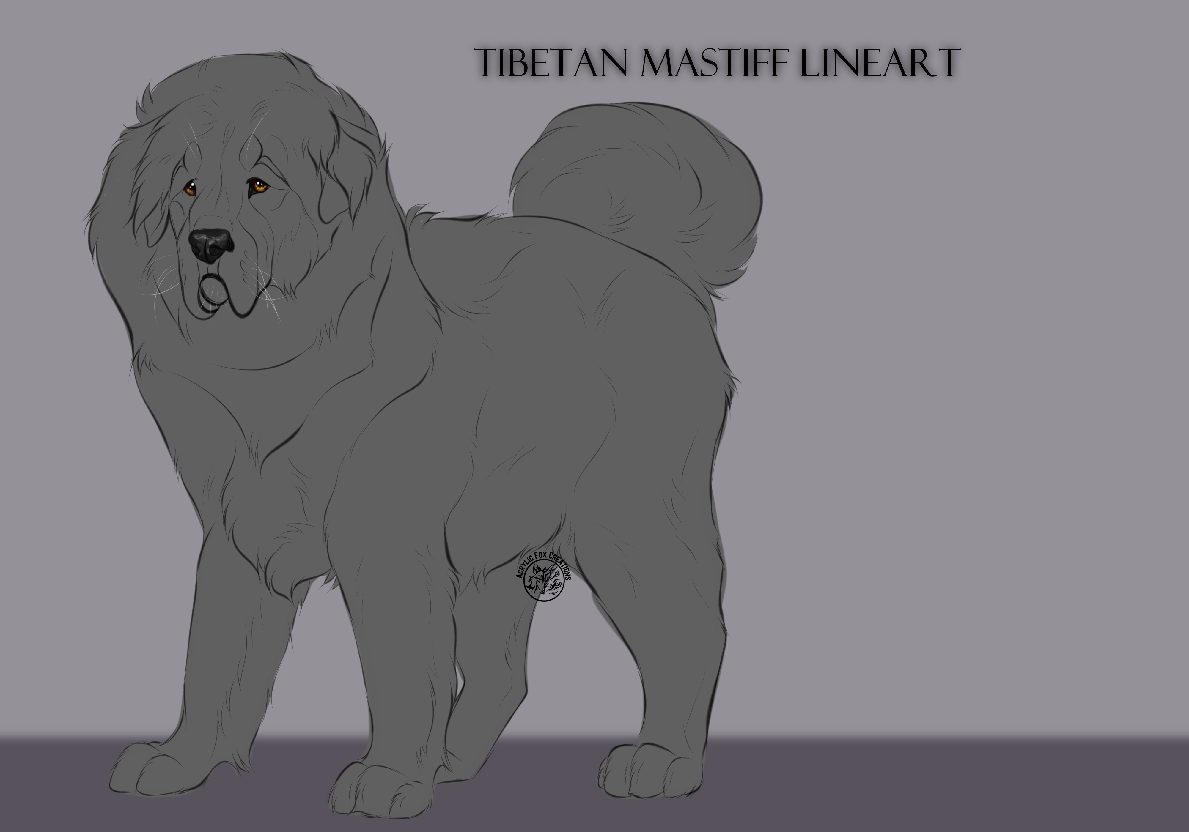 BASE | F2U Tibetan Mastiff by AcrylicFoxCreations on DeviantArt