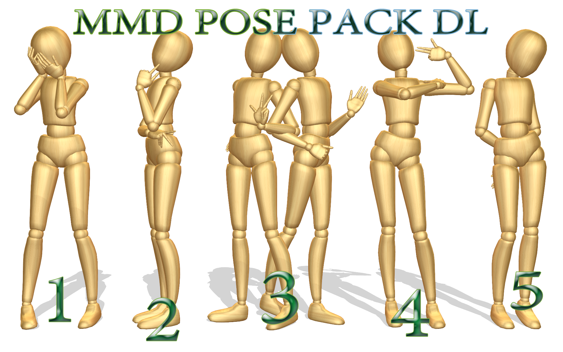 MMD Pose Pack 1 DL.