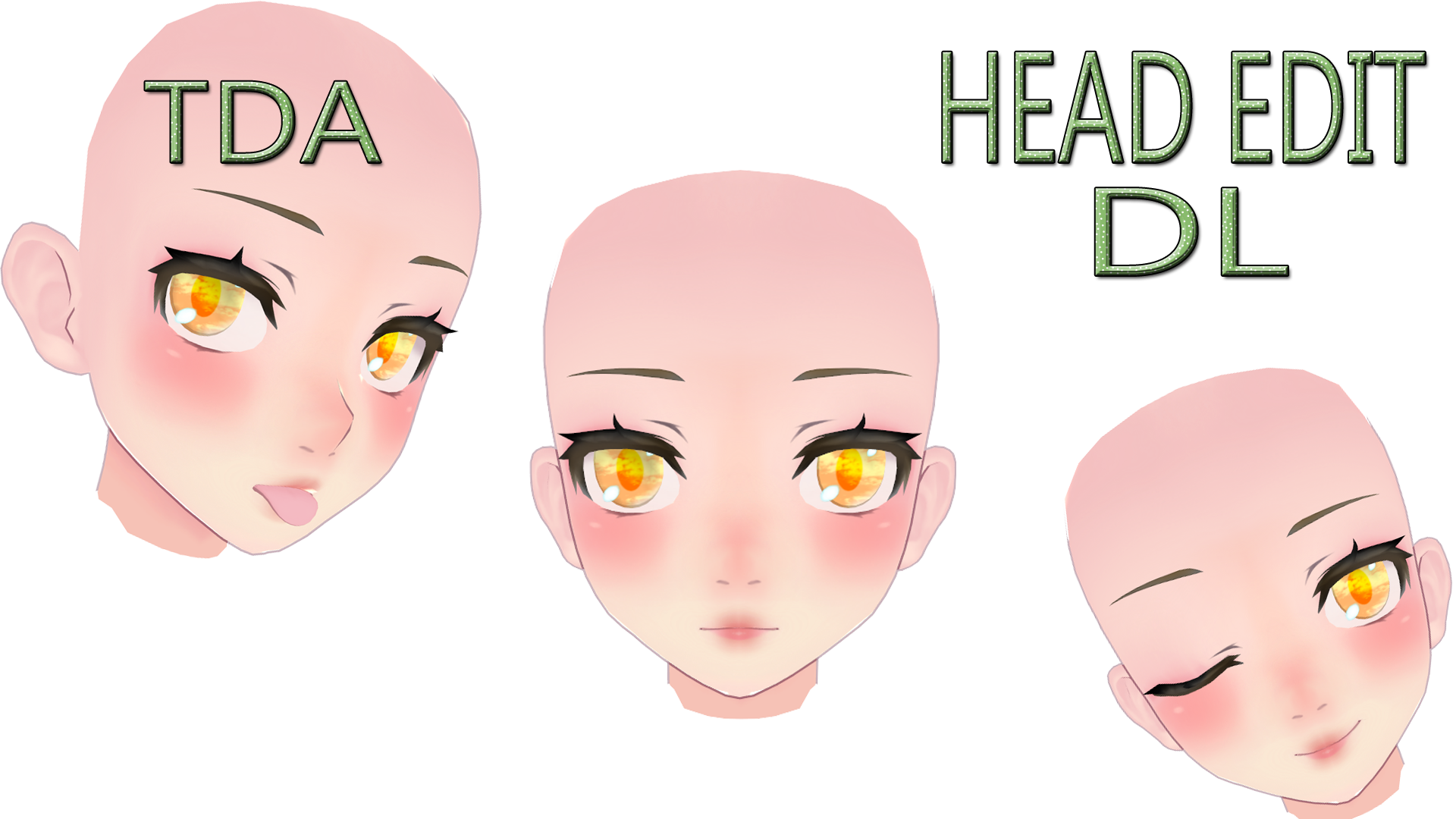 anime head, hair, eyes base by 3nViixx on DeviantArt