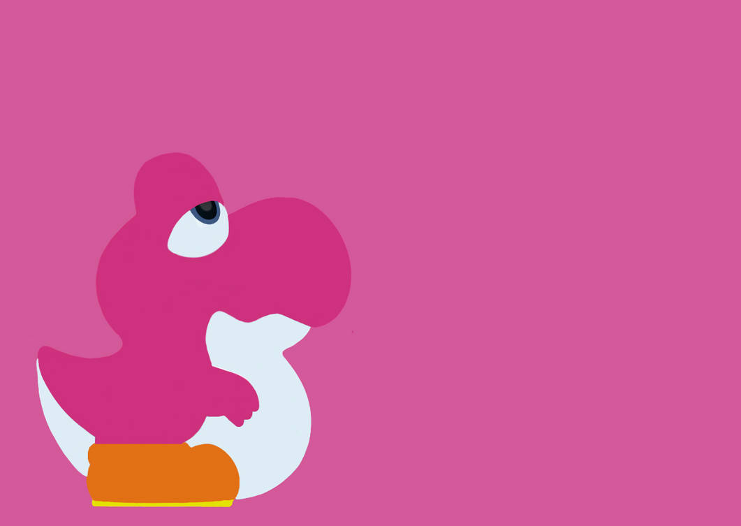 Pink Yoshi Minimalist by Yoshi-11 on DeviantArt