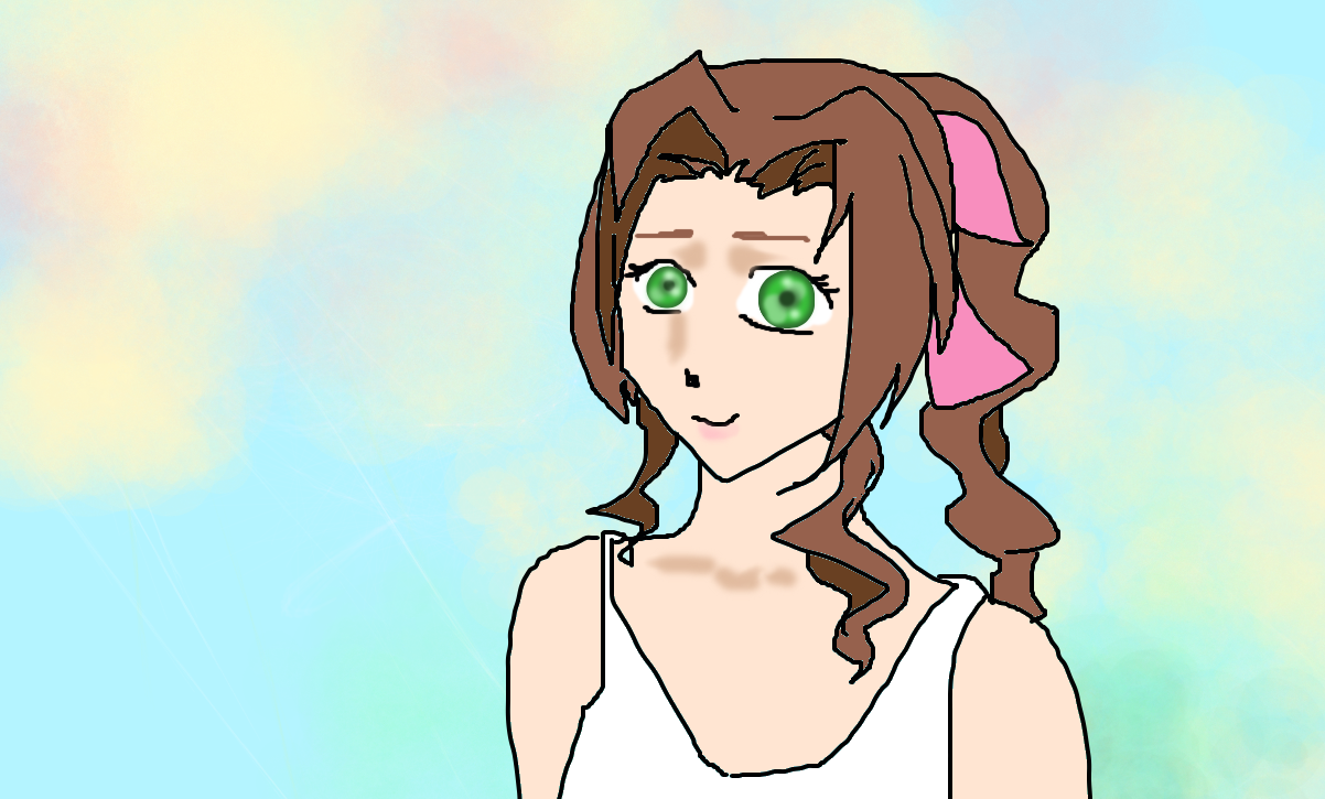 Aerith Doodle by BloodKaika on DeviantArt