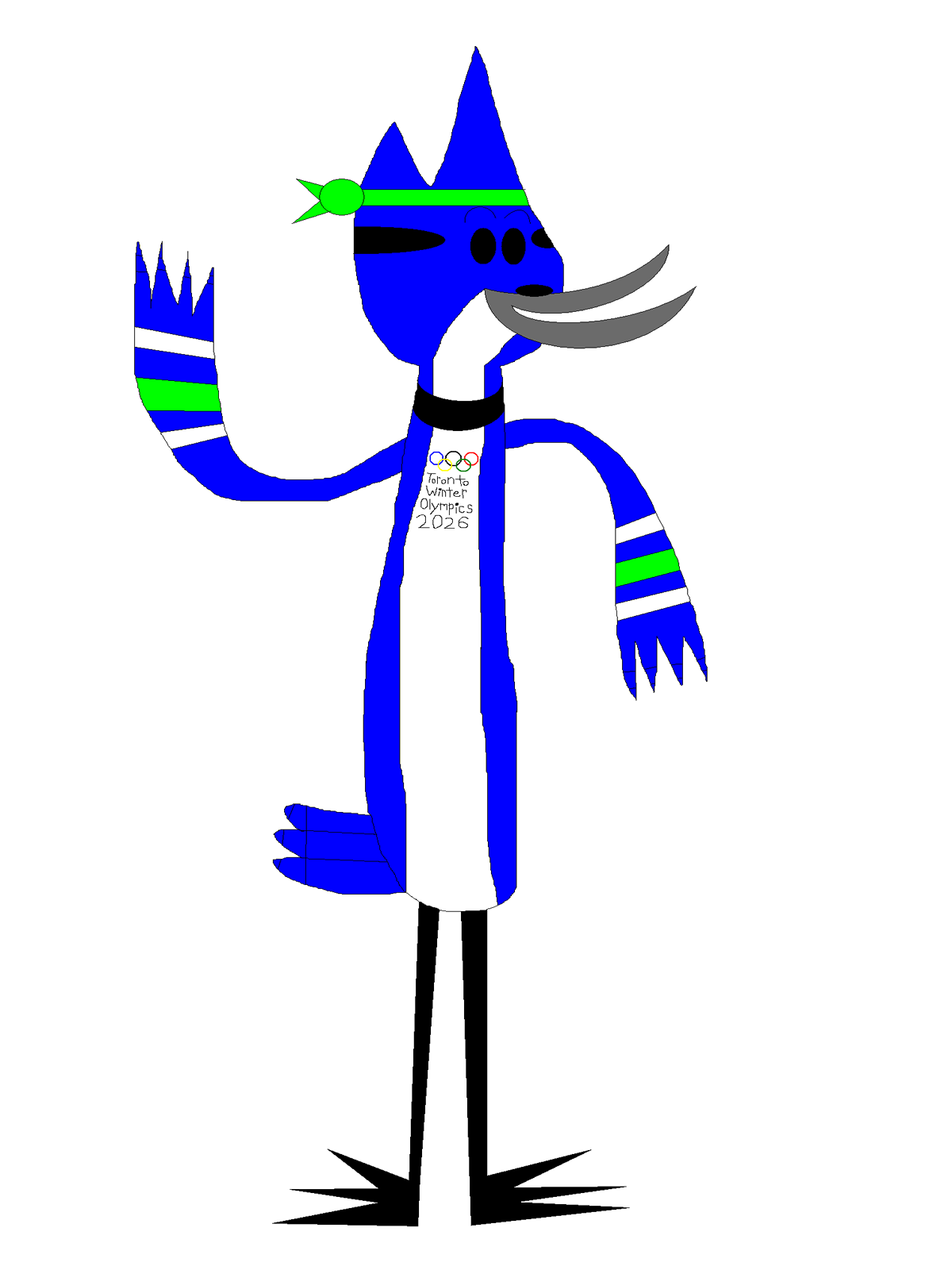 The Toronto Winter Olympics 2026 Blue Jay Mascot by d00mshr00m on