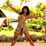Zanya stands up!