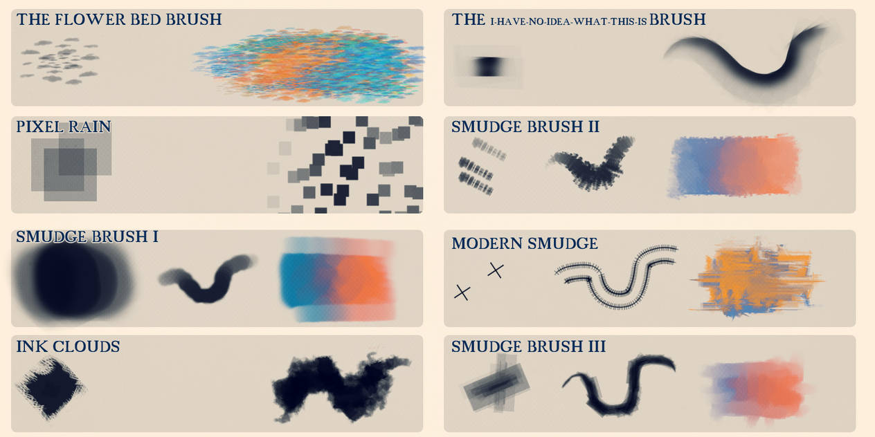Nero's Brush set of smudgy magic and other stuff by NE-R0