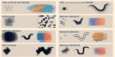 Nero's Brush set of smudgy magic and other stuff