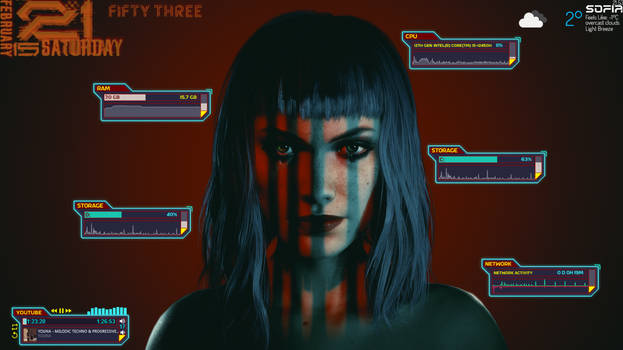Cyberpunk2077 Rainmeter Theme 1.0