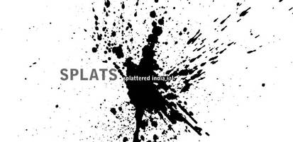 Splat - splattered india ink