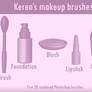 Makeup (Photoshop) brushes