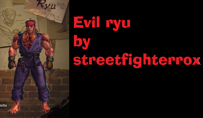 Evil Ryu mod sfxt