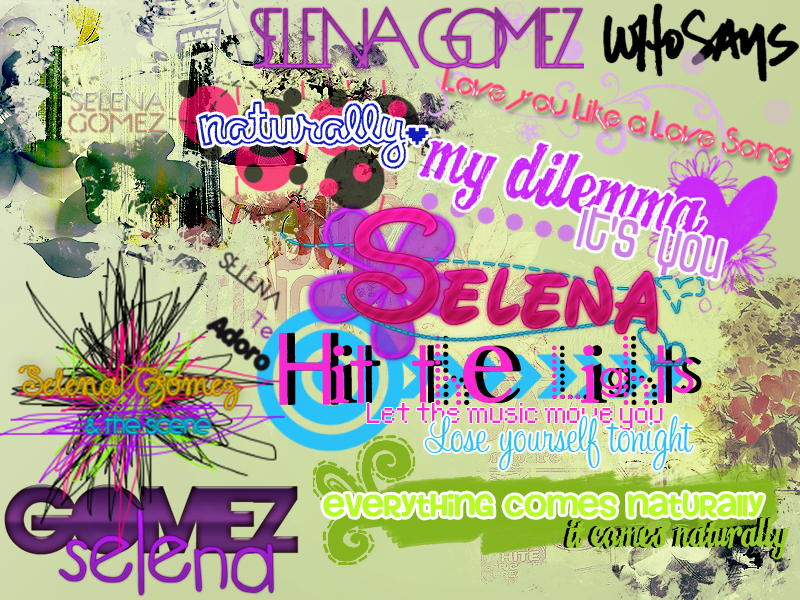 Pack de Textos PNG de Selena Gomez