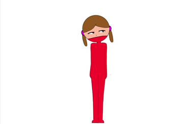 Young Julia cocooned (animation)