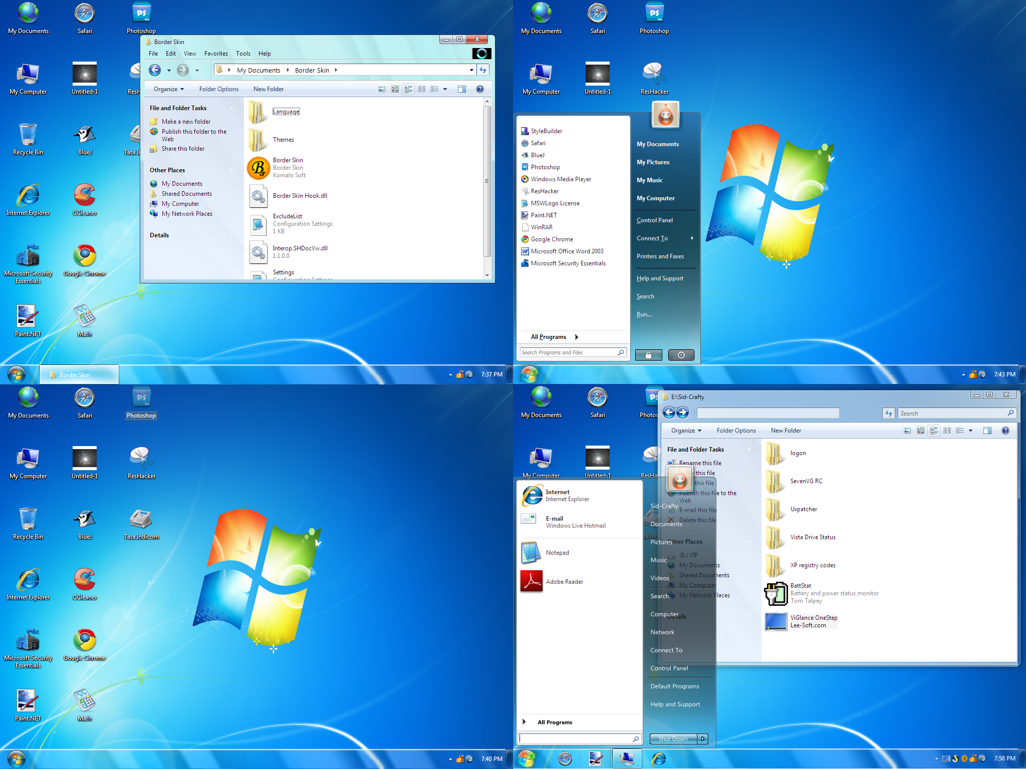 Windows7 RTM Aero theme for XP