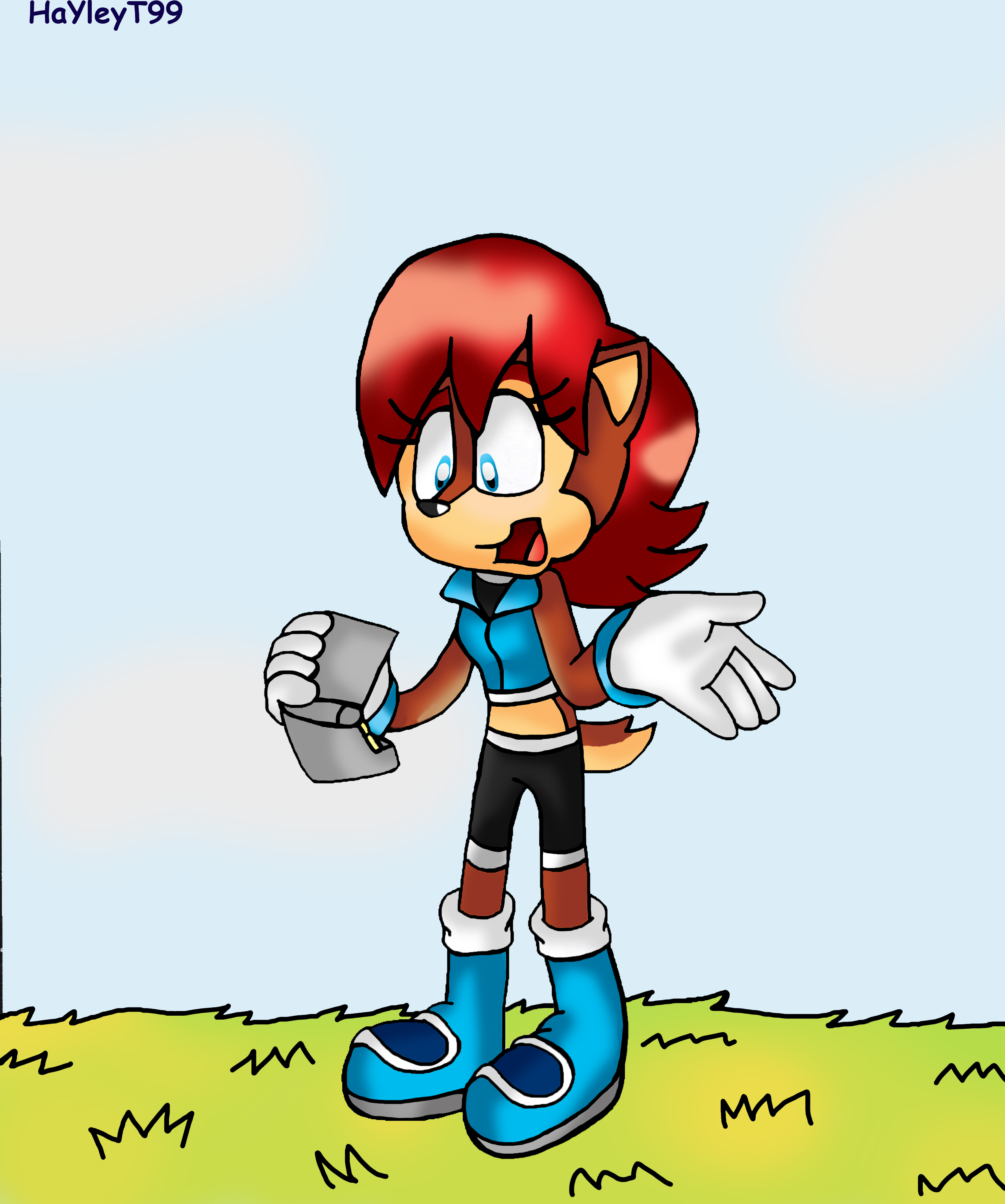 Newly designed Sally Acorn and NICOLE by PsychoTasmanian on DeviantArt