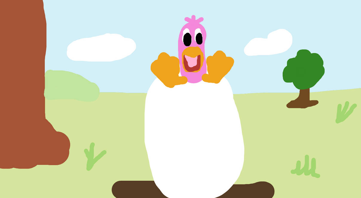 The Biggest Flamingo Egg Ever (Discovering Shapes) by FanartQuacker on