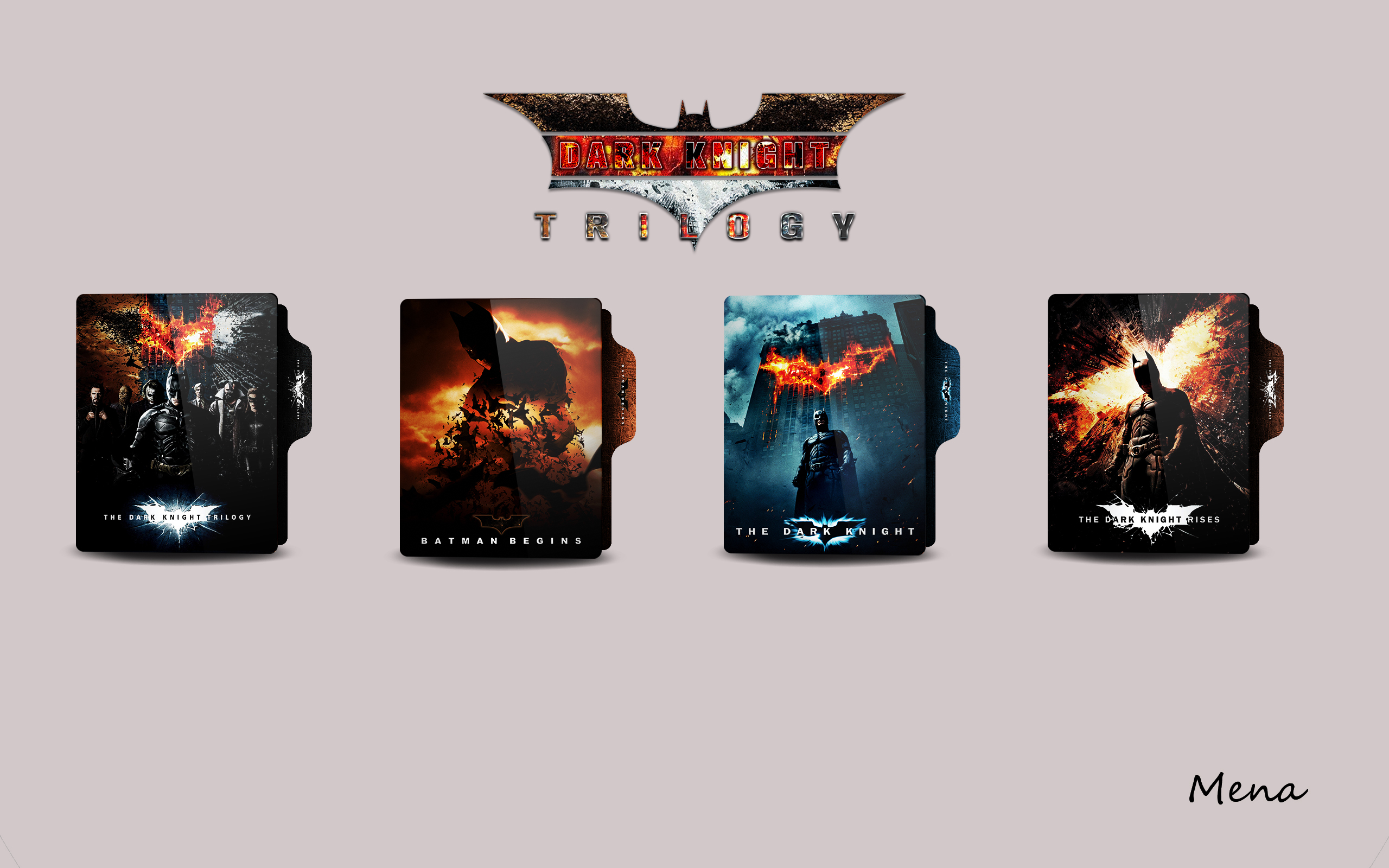 The Dark Knight Trilogy Folder Icon by mena7 on DeviantArt