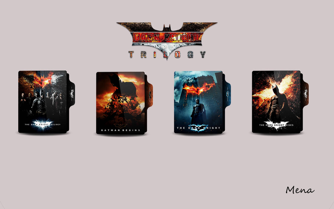 The Dark Knight Trilogy Folder Icon by mena7 on DeviantArt