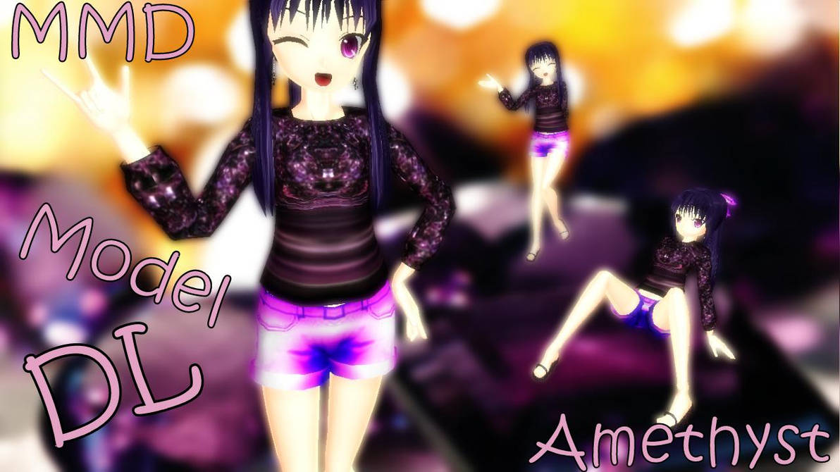MMD Amethyst Self Model + Download by Tuany-Neko-Daisuki on DeviantArt