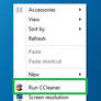 CCleaner In Right Click Menu