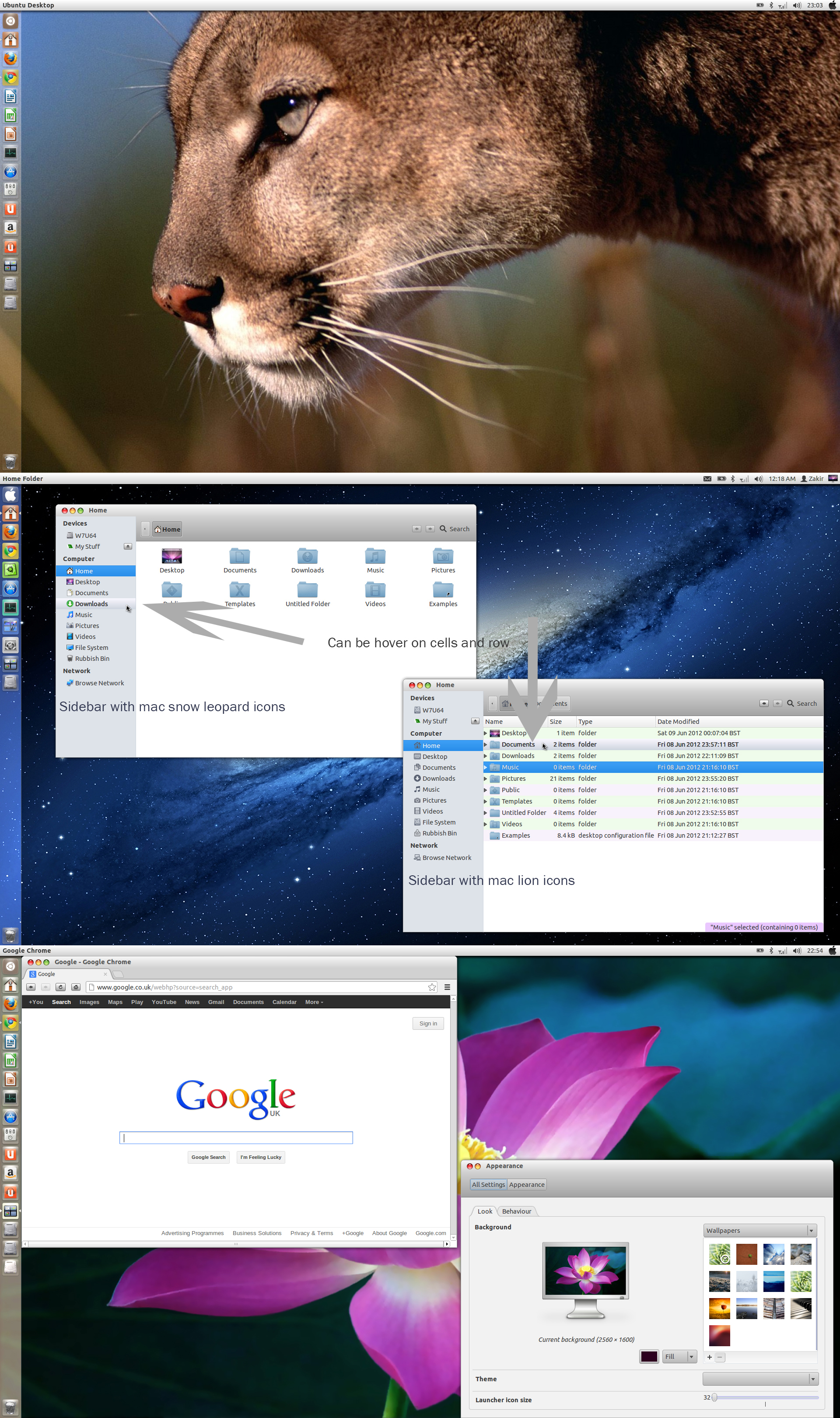 Mac OS X Lion Skin Pack V3 For Ubuntu 12.10