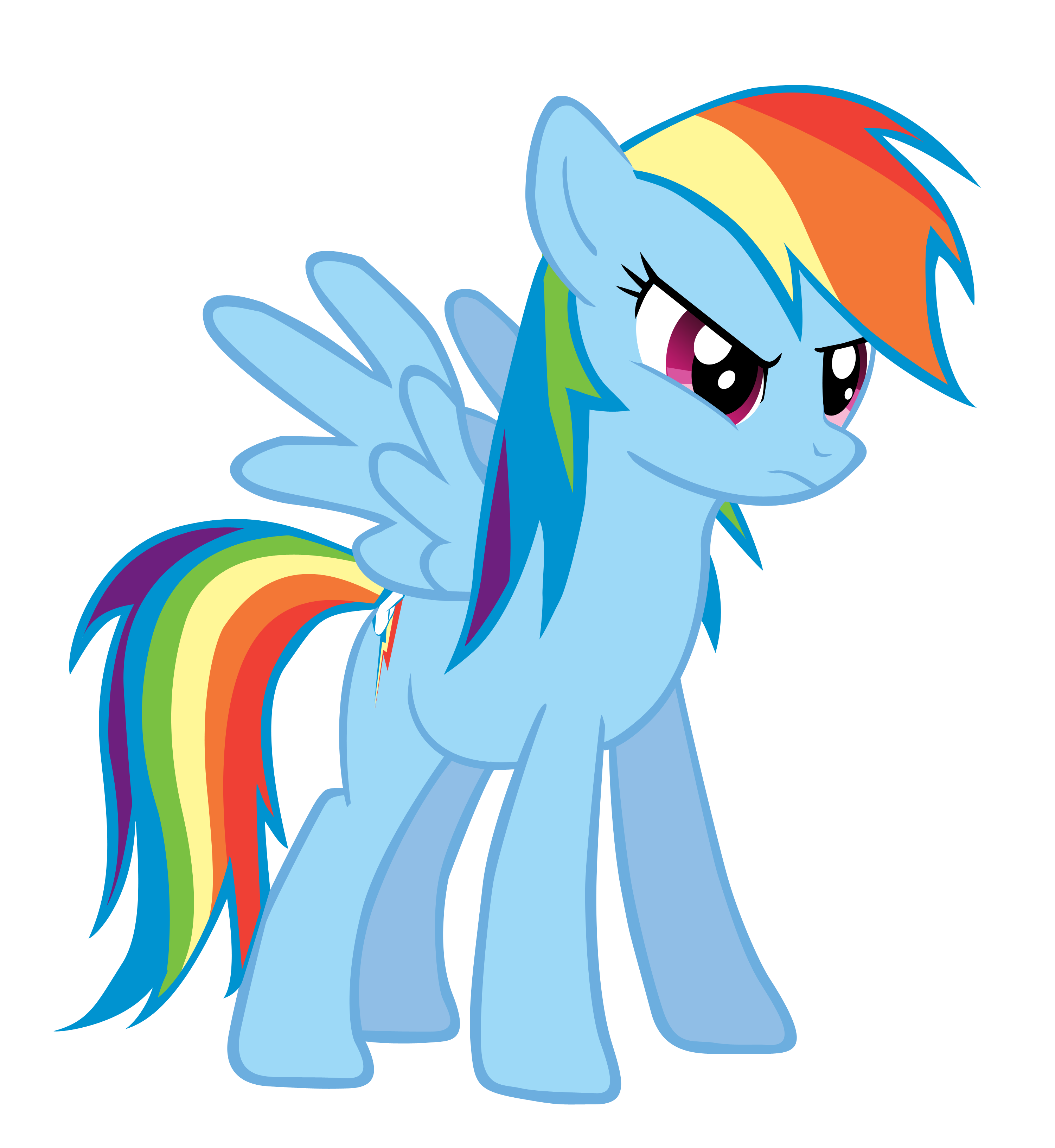My Little Vector Rainbow Dash By Rudahn On Deviantart
