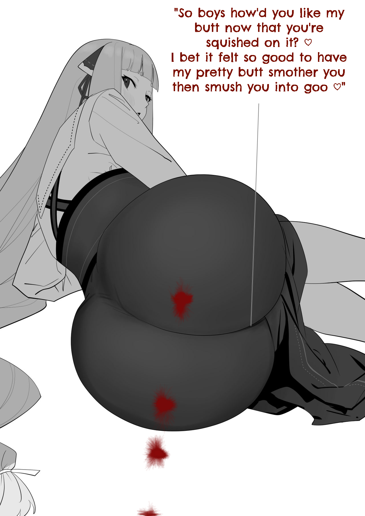 Gigantess butt crush