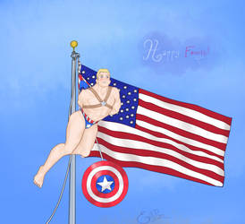 Happy (late) Fourth! - Captain America Wedgie by ElliPayne